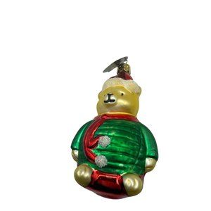 Christborn Bear Blown Glass Christmas Ornaments Germany